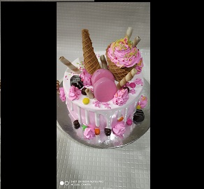 pink overload cake