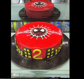SpiderMan Theme Cake